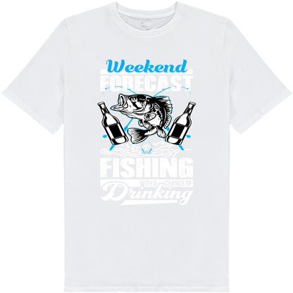 Weekend Forecast Fishing & Drinking T-Shirt | Unisex & Fun