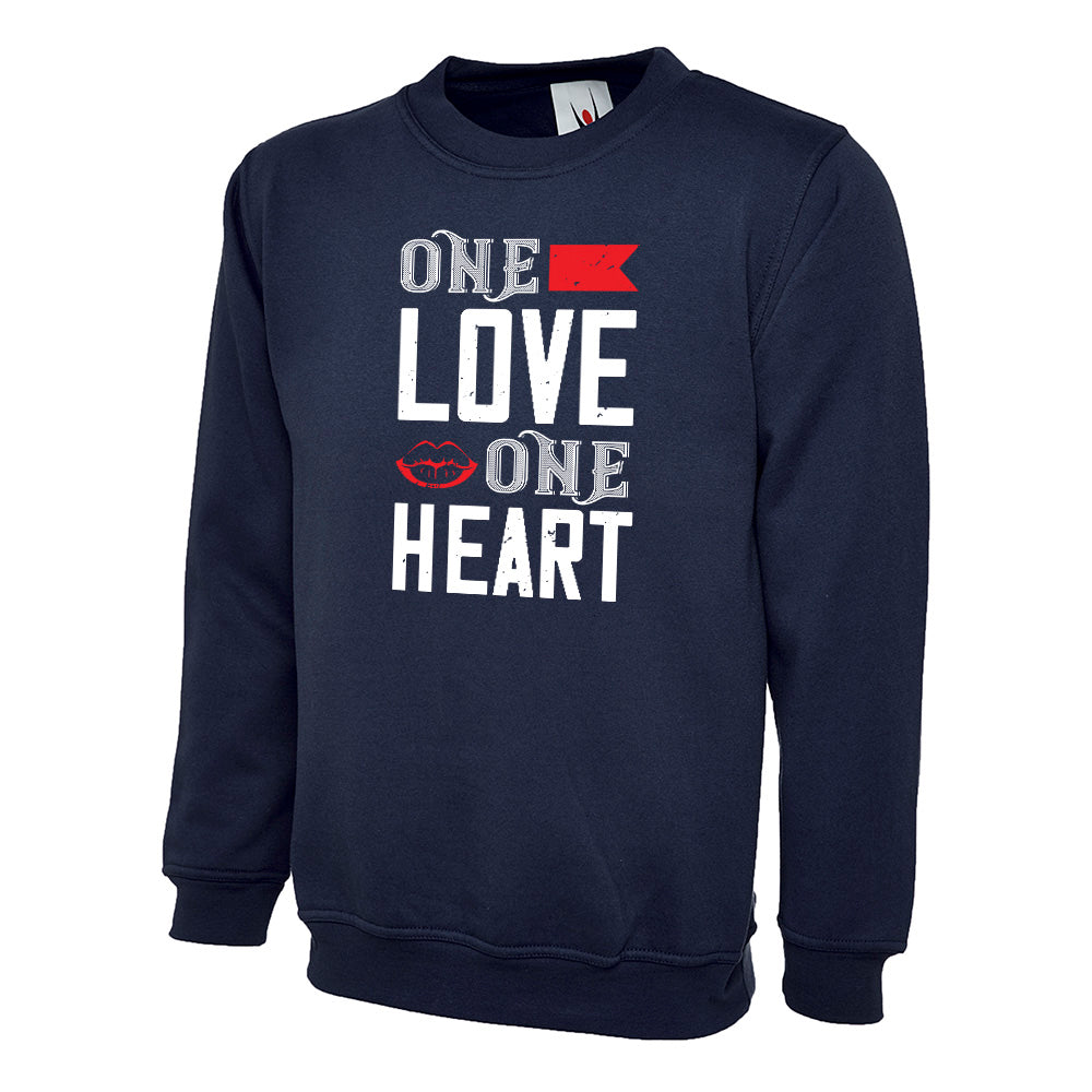 One Love One Heart  Unisex Sweatshirt | Valentine's Day Special