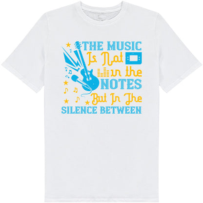 "Music Is In The Silence" Unisex T-Shirt | Ideal for Music Lovers