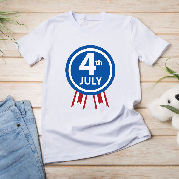 Patriotic Unisex T-Shirt for Fourth of July Equestrian Fun