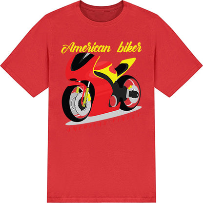 American Biker Unisex T-Shirt | Ideal for Motorcycle Fans