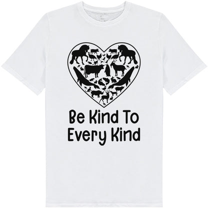 Shop the "Be Kind To Every Kind" Unisex T-Shirt | Embrace Vegan Vibes