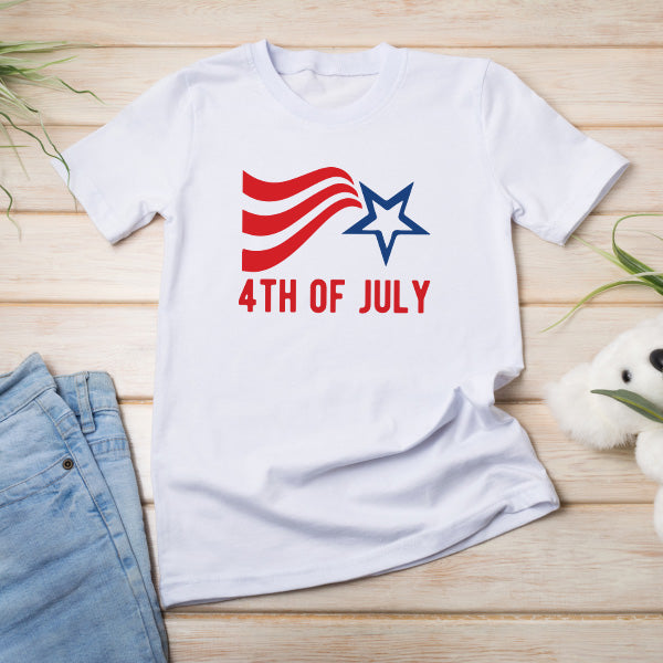 Patriotic Unisex T-Shirt for Fourth of July Equestrian Fun