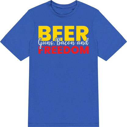 Beer Guns Bacon Freedom T-Shirt | Unisex | Equestrian Apparel