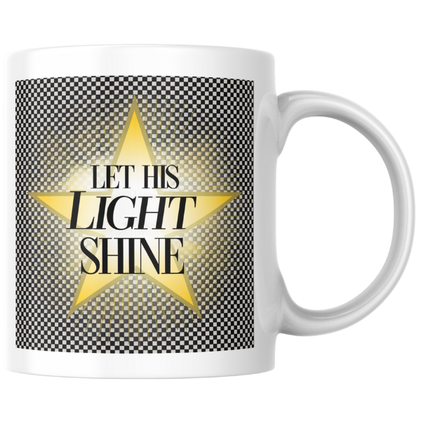 Shop the "Let His Light Shine" Christmas Mug - Double-Sided Print for Festive Cheer