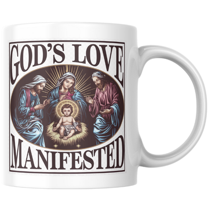 Shop the Divine Love Christmas Mug – Double-Sided Print for a Festive Touch