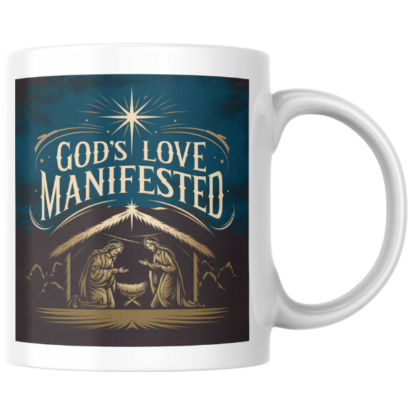 Shop the Divine Love Christmas Mug – Double-Sided Print for a Festive Touch