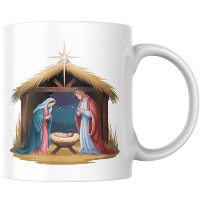 Shop the "A Savior is Born" Christmas Mug - Double-Sided Print for Festive Cheer