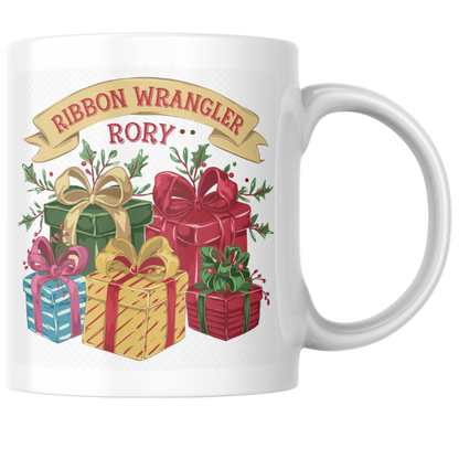 Shop the Ribbon Wrangler Rory Personalized Christmas Mug – Double-Sided Print