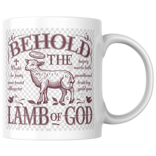 Shop the "Behold the Lamb of God" Christmas Mug - Double-Sided Print