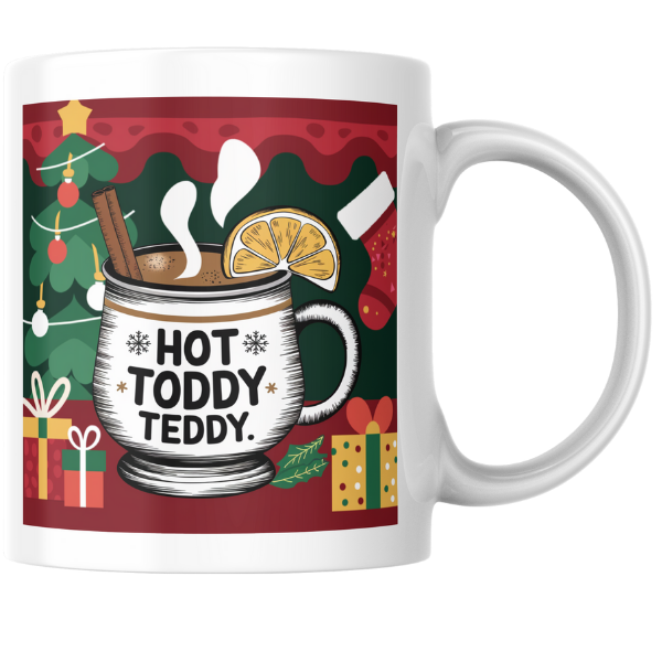 Shop Personalized Hot Toddy Teddy Christmas Mug - Double-Sided Print