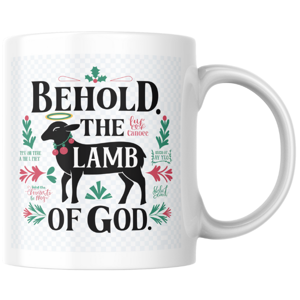 Shop the "Behold the Lamb of God" Christmas Mug - Double-Sided Print