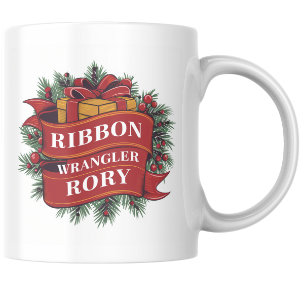 Shop the Ribbon Wrangler Rory Personalized Christmas Mug – Double-Sided Print