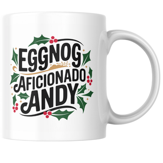 Shop Personalized Christmas Mug for Eggnog Enthusiasts - Double-Sided Print