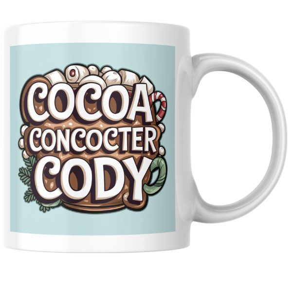 Shop the Personalized Cocoa Concocter Cody Christmas Mug - Double-Sided Print