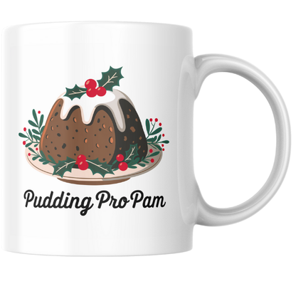 Shop the Pudding Pro Pam Personalized Christmas Mug - Double-Sided Print for Festive Cheer