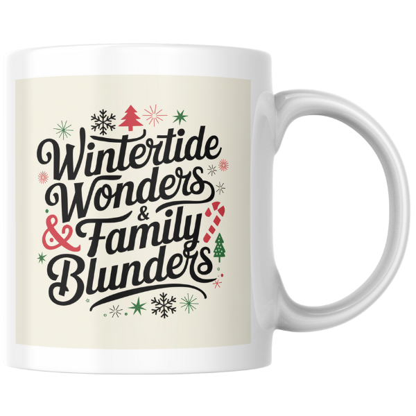 Shop the Wintertide Wonders & Family Blunders Christmas Mug - Double-Sided Print for Festive Cheer