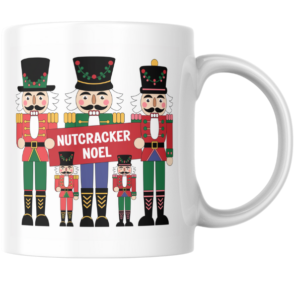 Shop the Personalized Nutcracker Noel Christmas Mug - Double-Sided Print