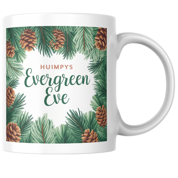 Shop Personalized Evergreen Eve Christmas Mug - Double-Sided Print