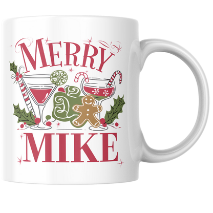 Shop the Personalized Merry Mixer Mike Christmas Mug – Double-Sided Print