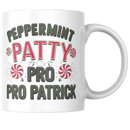 Shop the Peppermint Patty Pro Patrick V2 Personalized Christmas Mug - Double-Sided Print