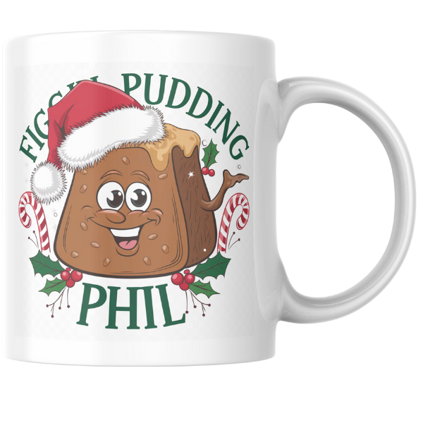 Shop Personalized Figgy Pudding Phil Christmas Mug - Double-Sided Print