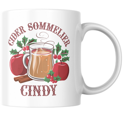 Shop the Personalized Cider Sommelier Cindy V2 Christmas Mug - Double-Sided Print