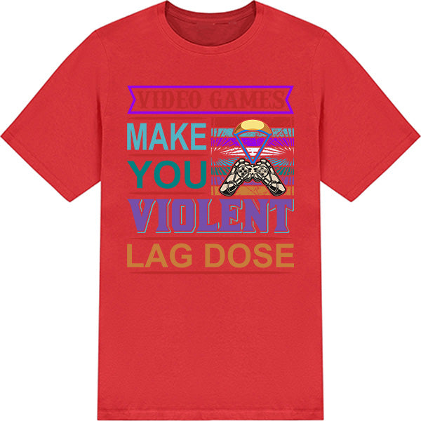 Unisex "Lag Causes Violence" T-Shirt | Premium Gaming Apparel