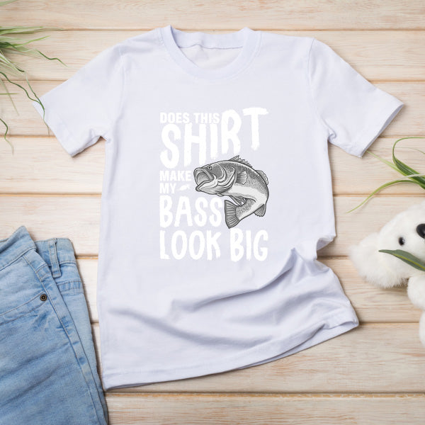 "Does This Shirt Make My Bass Look Big" Unisex T-Shirt | Fishing