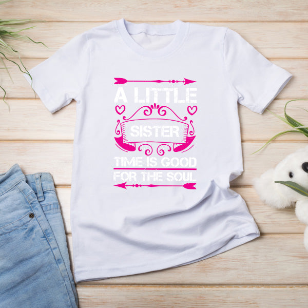 "A Little Sister Time" Unisex T-Shirt | Perfect for Siblings