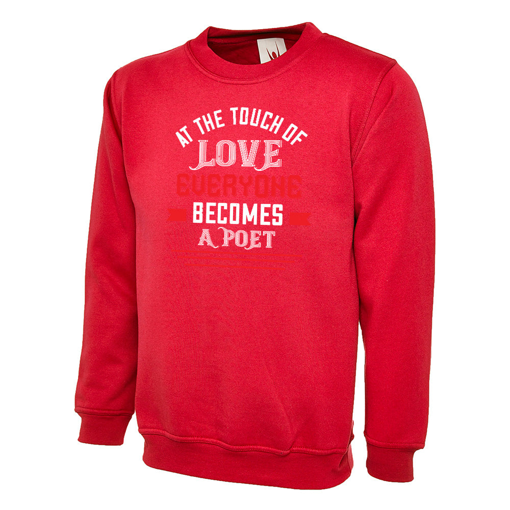 At The Touch Of Love  Unisex Sweatshirt | Valentine's Day Special