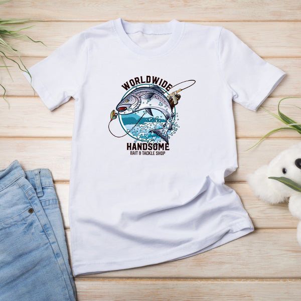 Unisex Fishing T-Shirt | Worldwide Handsome Bait & Tackle