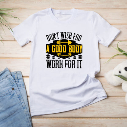 Unisex 'Work For It' T-Shirt | Fitness Focus Collection