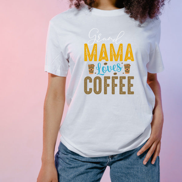 Grand Mama Loves Coffee Unisex T-Shirt | Equestrian Apparel