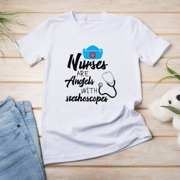 "Nurses Are Angels" Unisex T-Shirt | Celebrate Nurse Pride