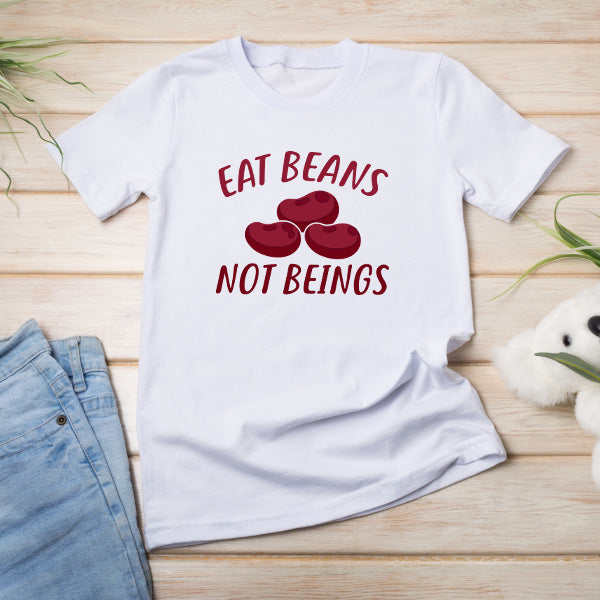 "Eat Beans Not Beings" Vegan T-Shirt | Unisex Equestrian Apparel