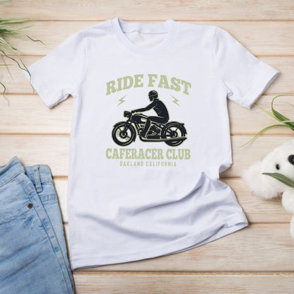 Ride Fast Caferace Club Unisex T-Shirt - Motorbike Enthusiasts