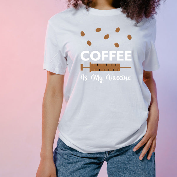 "Coffee Is My Vaccine" T-Shirt | Perfect for Coffee Lovers