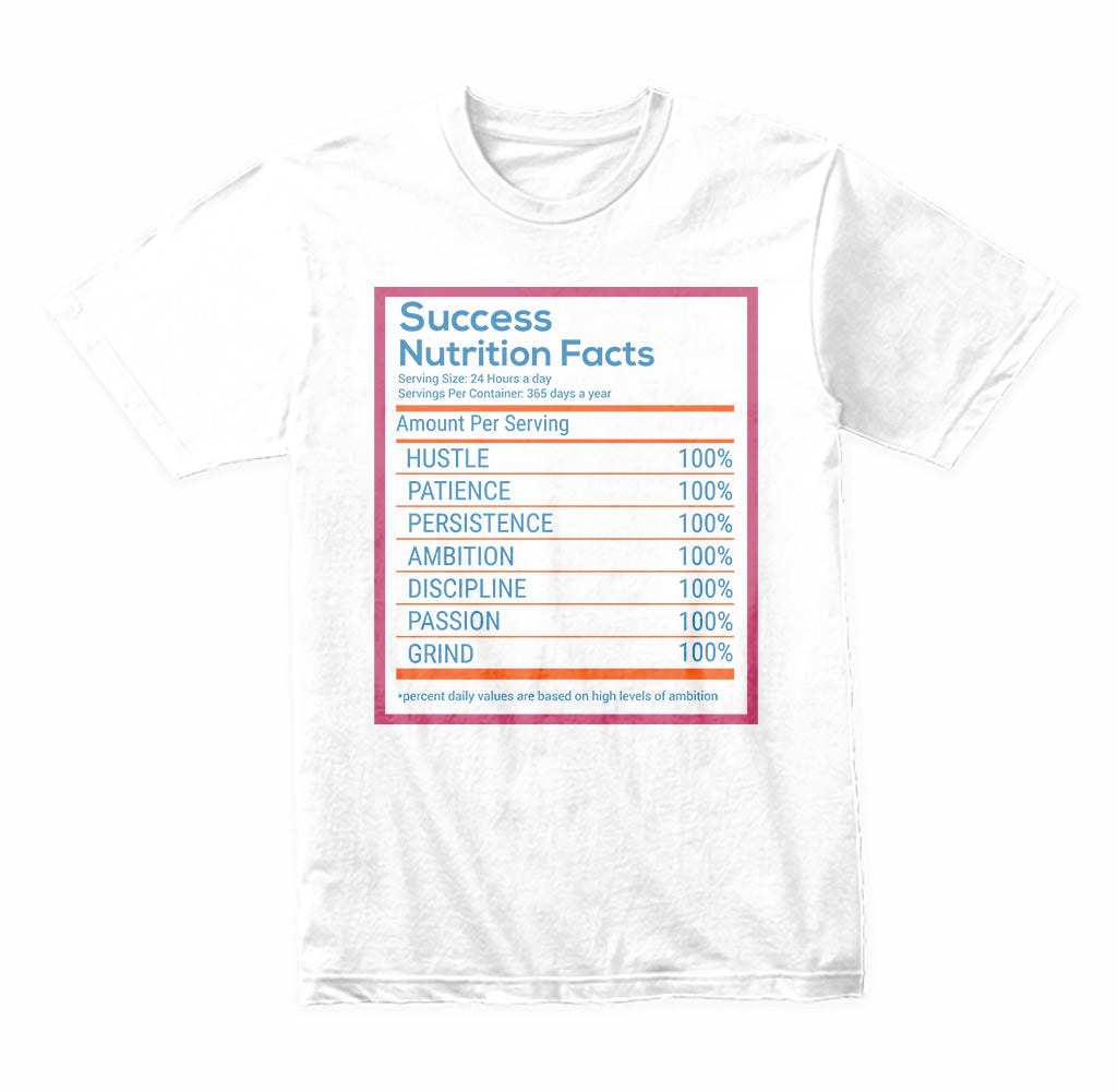 Success Nutrition Facts T-Shirt | Motivational Equestrian Wear