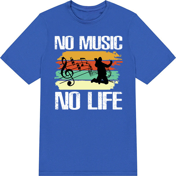 No Music No Life V1 T-Shirt | Ideal for Music Lovers