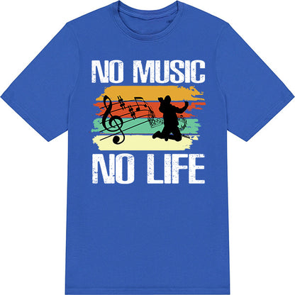 No Music No Life V1 T-Shirt | Ideal for Music Lovers