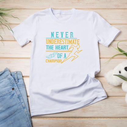 Unisex "Heart Of A Champion" T-Shirt | Runner's Edition