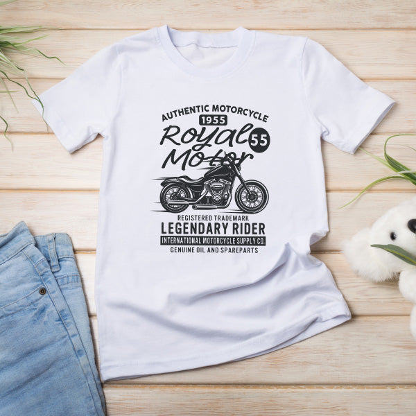 Authentic 1955 Royal 55 Motorcycle Unisex T-Shirt | Equestrian