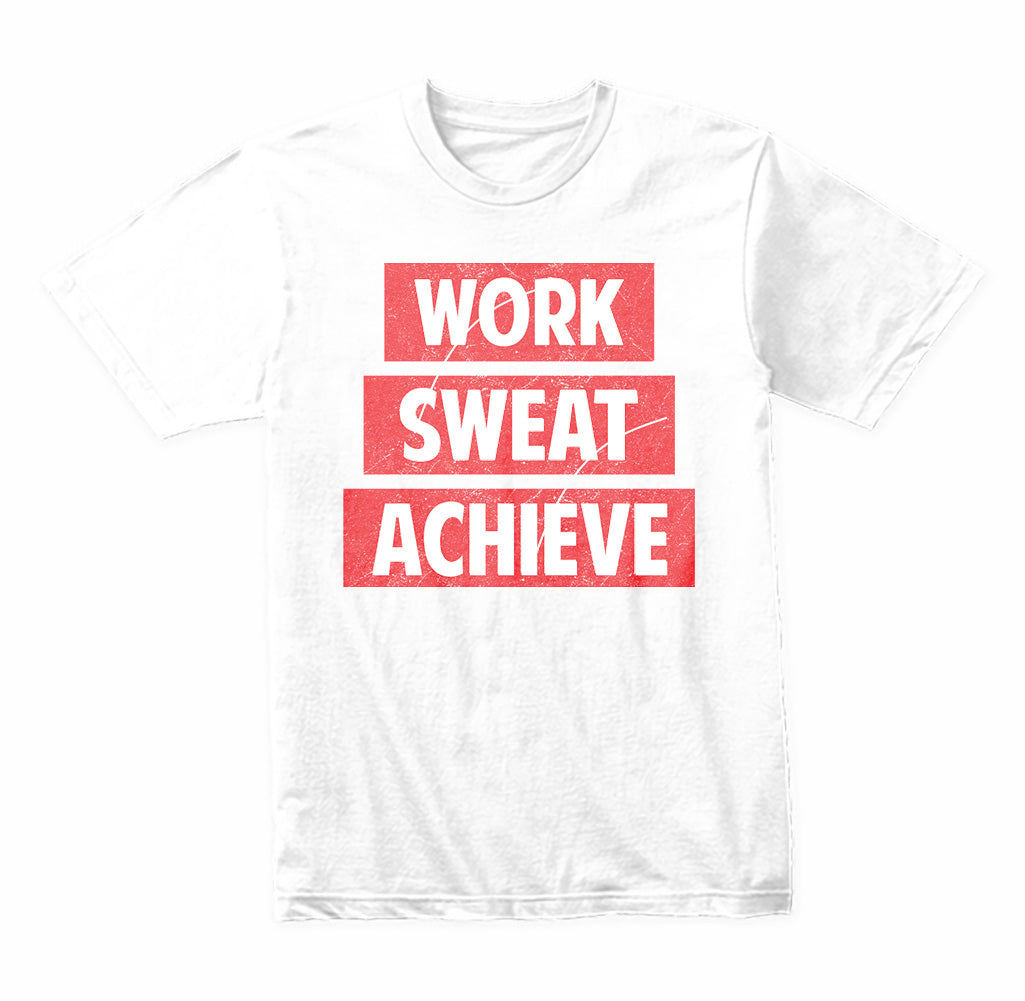 Unisex Motivational T-Shirt | Work Sweat Achieve | Equestrian