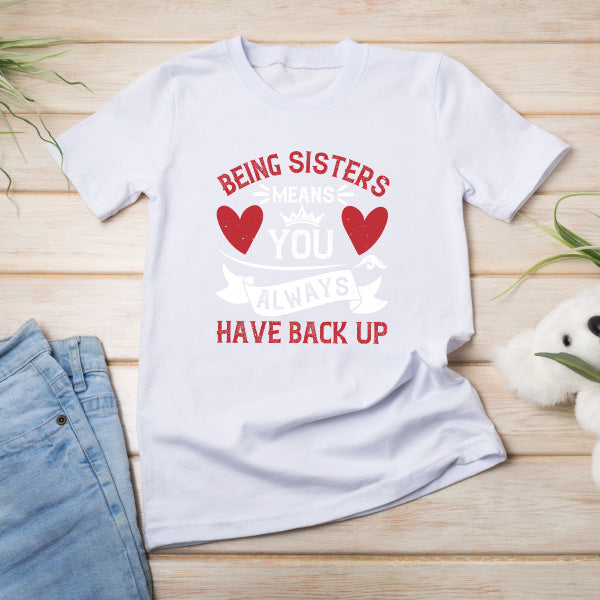 "Sisters Always Have Backup" Unisex T-Shirt | Equestrian Apparel