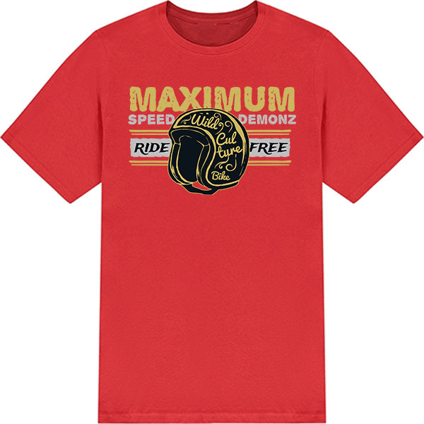 Maximum Speed Demonz Unisex T-Shirt | Motorcycle Enthusiasts