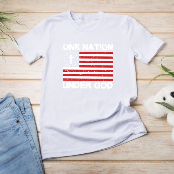 "One Nation Under God" T-Shirt | Christian Equestrian Apparel