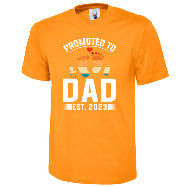 Promoted To Dad EST. 2023 T-Shirt | Dad's Favorites