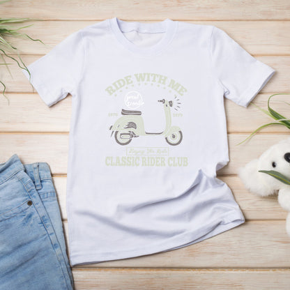 "Ride With Me" Unisex T-Shirt - Perfect for Motorbike Fans