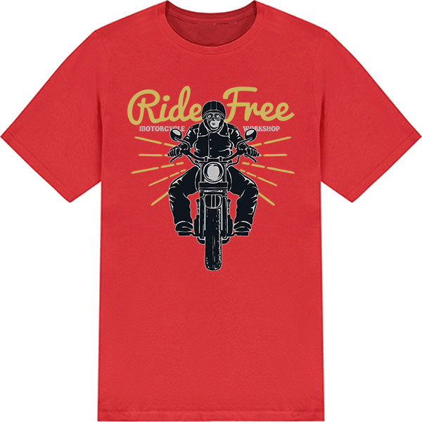 Ride Free Motorcycle Workshop T-Shirt | Unisex & Stylish